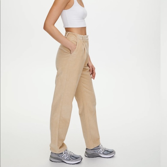 Aritzia Lennox Brown Corduroy Pant Size 8 - Picture 1 of 10